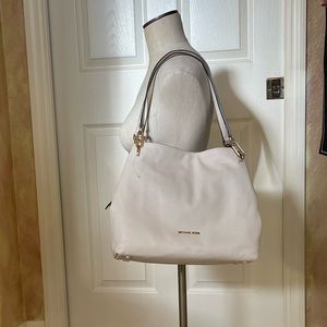 White Soft Leather Handbag